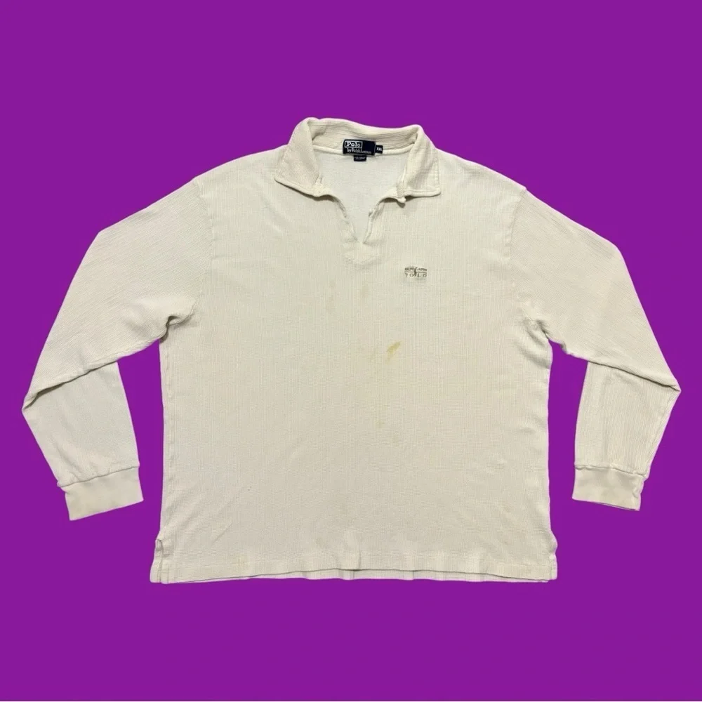 90s Polo Ralph Lauren Waffle Knit Thermal Long Sleeve